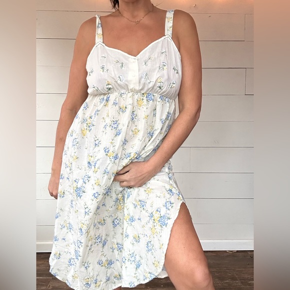 Vintage Floral Nightgown Pullover SECRET TREASURES Large - Picture 4 of 5